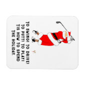 Magnet Flexible Cadeau de vacances de golf (Horizontal)