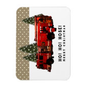 Magnet Flexible Cadeau de vacances drôle de pompier (Vertical)