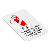 Magnet Flexible Cadeau de vacances Golf (Côté Droit)