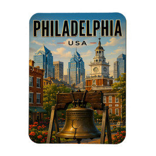 Magnet Flexible Cadeau de voyage à Philadelphie Pennsylvanie