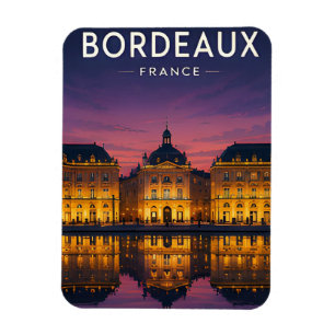 Magnet Flexible Cadeau de voyage historique de Bordeaux France