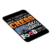 Magnet Flexible Cadeau d'échecs | Jeu Vidéo D'Échecs Ou Conception (Côté Droit)