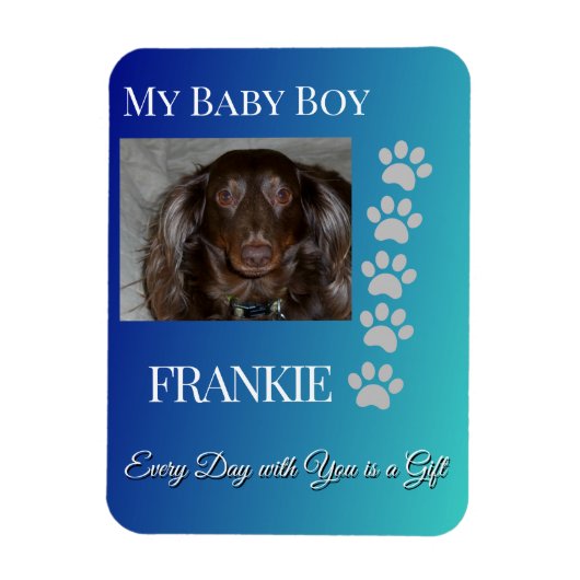 Magnet Flexible Cadeau d'empreintes de pattes (Vertical)