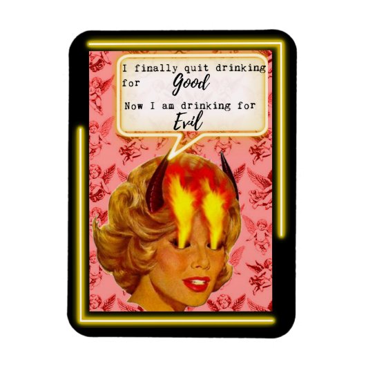 Magnet Flexible Cadeau drôle d'ami aimant "Bon / Malin" (Vertical)