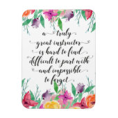 Magnet Flexible Cadeau enseignant de yoga (Vertical)