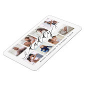 Magnet Flexible Cadeau moderne Daddy Script pour pères Photo Colla (Côté Gauche)