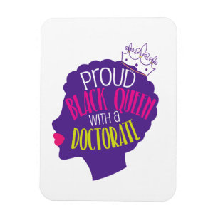 Magnet Flexible Cadeau noir d'obtention du diplôme de PhD de degr