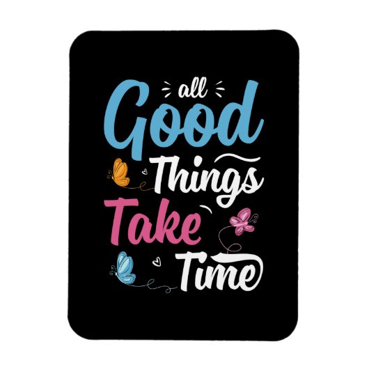 Magnet Flexible Cadeau Papillon | Toutes les bonnes choses prennen (Vertical)