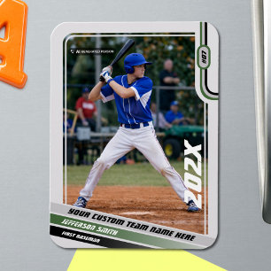 Magnet Flexible Cadeau personnalisé pour joueur de baseball en ver