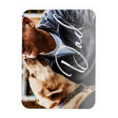 Magnet Flexible Cadeau personnalisé pour la fête des pères avec vo (Vertical)