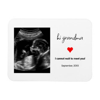 Magnet Flexible Cadeau Photo Personnalisé Ultrasound Pour Grand-Mè
