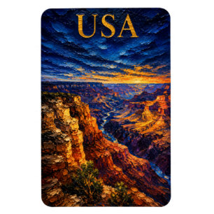 Magnet Flexible Cadeau souvenir du coucher de soleil sur le Grand