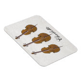Magnet Flexible Cadeau trio de violoncelle personnalisé (Côté Droit)