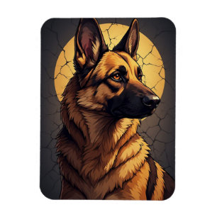 Magnet Flexible 🦴 Cadeaux Berger Allemand Pour Amateurs D'Animaux