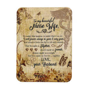 Magnet Flexible Cadeaux de femme infirmière   Lettre à ma belle ép