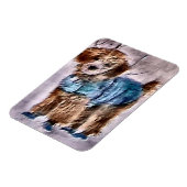 Magnet Flexible Cadeaux de Noël de caniche (Côté Gauche)