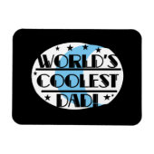 Magnet Flexible Cadeaux de papa le plus frais au monde (Horizontal)