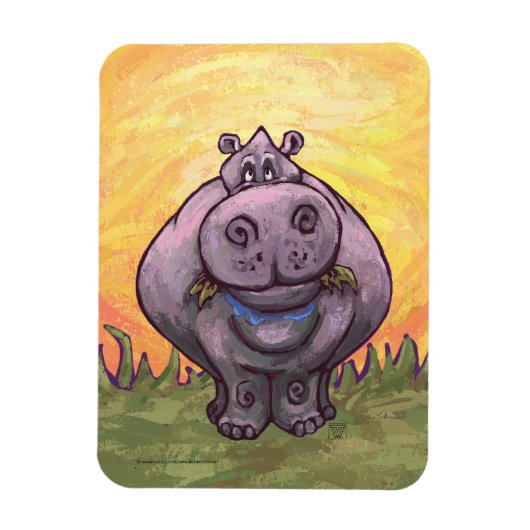 Magnet Flexible Cadeaux et accessoires Hippopotamus (Vertical)