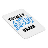 Magnet Flexible Cadeaux Gram Bleu Totalement géniaux (Côté Droit)