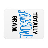 Magnet Flexible Cadeaux Gram Bleu Totalement géniaux (Horizontal)