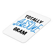 Magnet Flexible Cadeaux Gram Bleu Totalement géniaux (Côté Gauche)