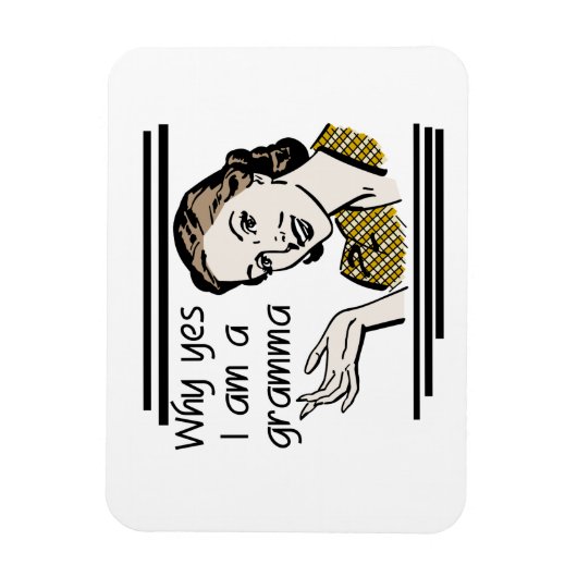 Magnet Flexible Cadeaux Gramma Retro (Vertical)