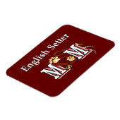 Magnet Flexible Cadeaux maman Setter anglais (Côté Gauche)