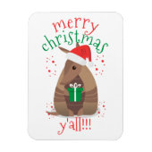 Magnet Flexible Cadeaux père Noël Armadillo Texas (Vertical)