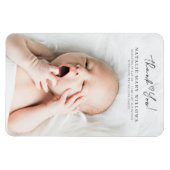 Magnet Flexible Cadeaux photo bébé Merci moderne Keepsaké (Horizontal)