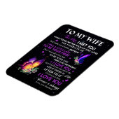 Magnet Flexible Cadeaux pour femme | Lettre à ma femme de la part  (Côté Gauche)