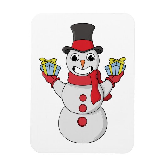 Magnet Flexible Cadeaux pour vous de Snowman (Vertical)