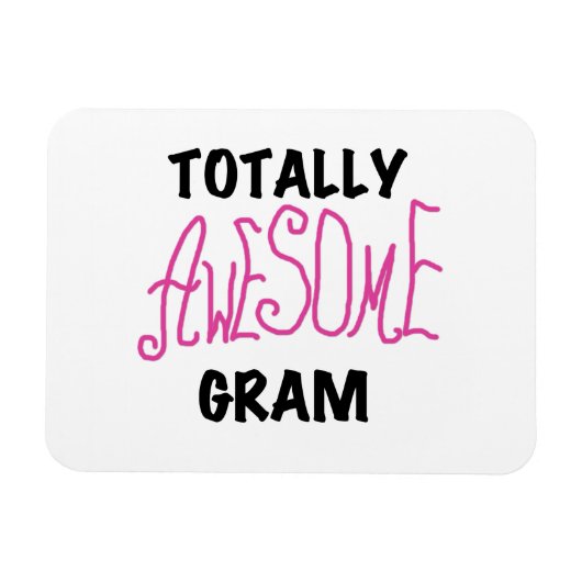 Magnet Flexible Cadeaux rose Gram Totalement géniaux (Horizontal)