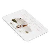 Magnet Flexible Cadre Brossé Romantique Rose Vive Enregistrer La D (Côté Droit)