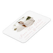 Magnet Flexible Cadre Brossé Romantique Rose Vive Enregistrer La D (Côté Gauche)