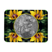 Magnet Flexible Cadre de Fleur Susan à l'teint noir Ajouter votre  (Horizontal)