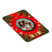 Magnet Flexible Cadre de Noël festif avec Branches de pin (Côté Droit)