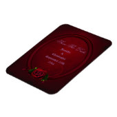 Magnet Flexible Cadre de Rose sanglant Sauvegarder La Date Goth Ma (Côté Gauche)