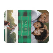 Magnet Flexible Cadre Or Plaid Buffalo Vert NOEL photo multiple (Horizontal)