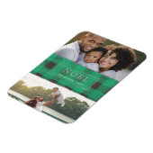 Magnet Flexible Cadre Or Plaid Buffalo Vert NOEL photo multiple (Côté Gauche)