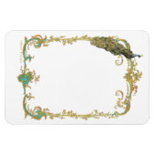 Magnet Flexible Cadre Peacock & Gold Fiigree (Horizontal)