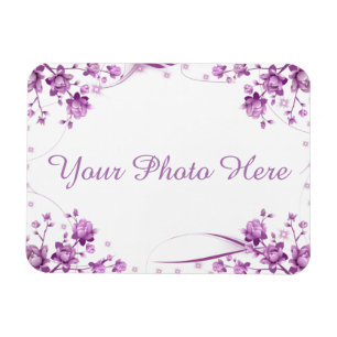 Magnet Flexible Cadre photo avec fleurs
