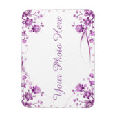 Magnet Flexible Cadre photo avec fleurs (Vertical)