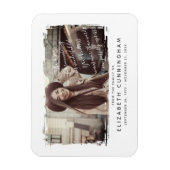 Magnet Flexible Cadre photo moderne et simple Memorial (Vertical)