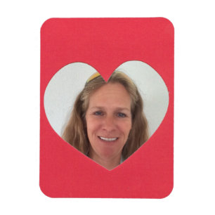 Magnet Flexible Cadre photo Red Heart