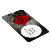 Magnet Flexible Cadre rouge rose noire et blanche ovale (Côté Droit)