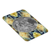 Magnet Flexible Cadres de gouttes de rose jaune Ajouter votre prop (Côté Droit)