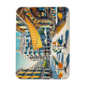 Magnet Flexible Café à Barcelone Espagne (Vertical)