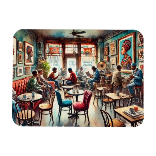 Magnet Flexible Café à Chicago Bronzeville (Horizontal)