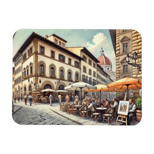 Magnet Flexible Café à Florence Italie (Horizontal)