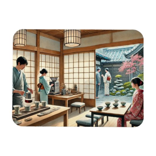 Magnet Flexible Café à Kyoto (Horizontal)